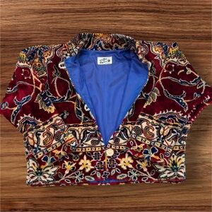Vintage Santa Fe Style Floral Jacket
